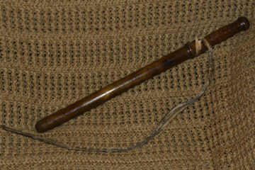 antique wood police baton